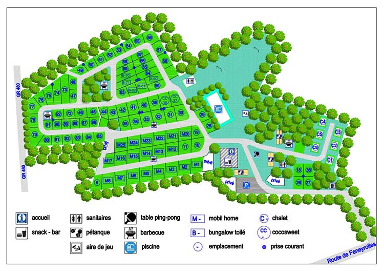 Camping avec piscine (Corrèze)